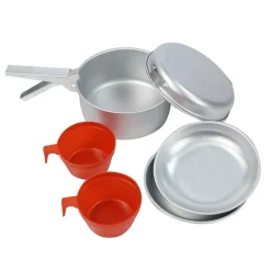 2 Person Aluminium Cookset | Silver