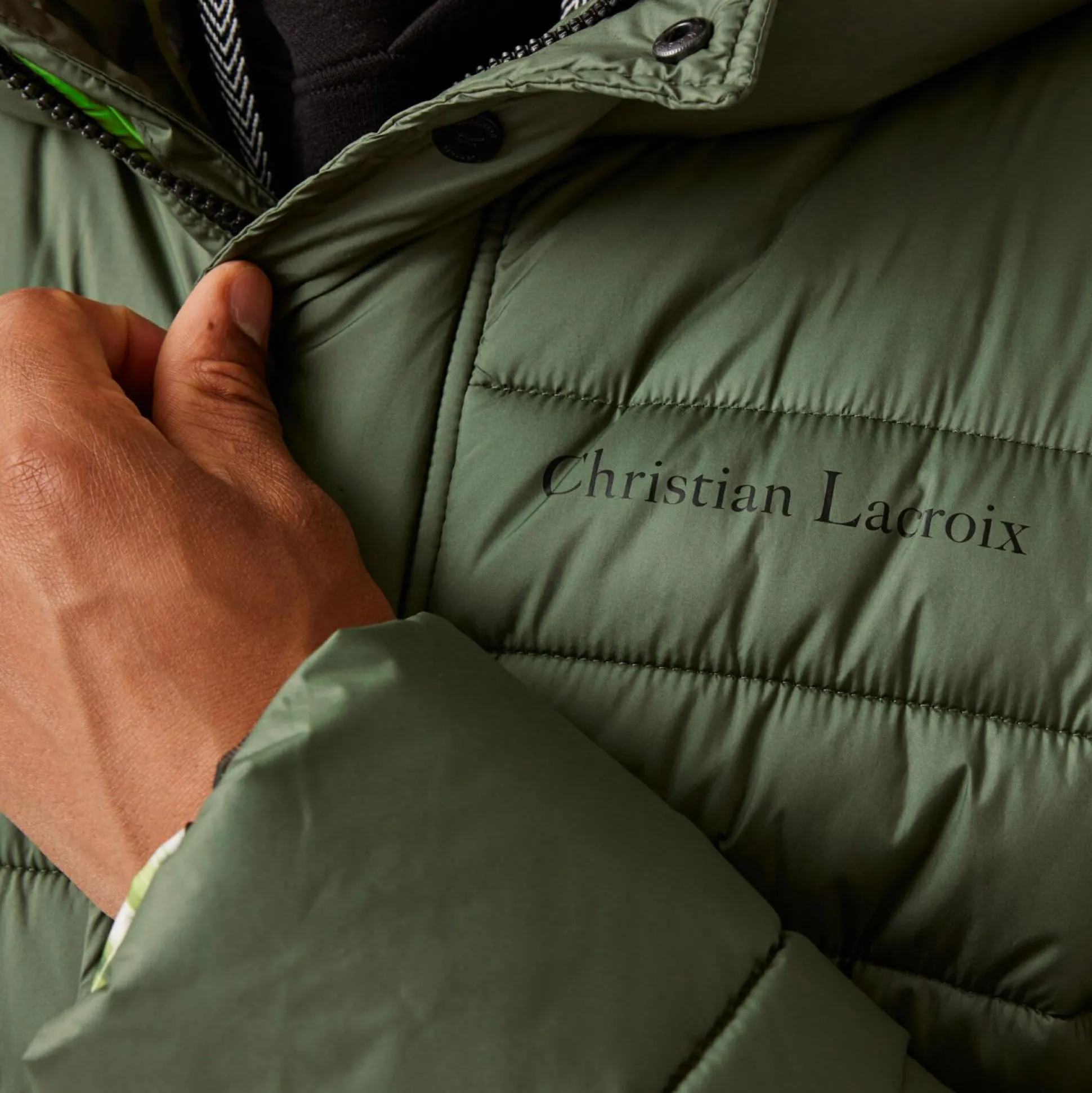 Christian Lacroix - Men's Collongues Long Padded Jacket | Thyme Leaf