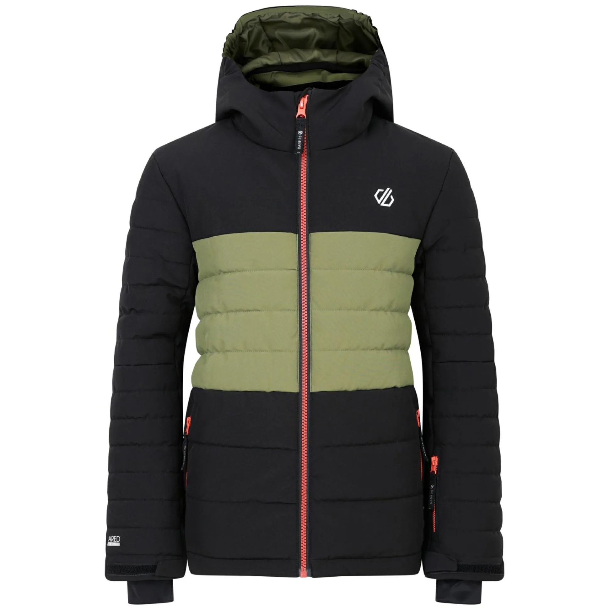 Dare 2b - Kids' Cheerful II Ski Jacket | Black Olivine Green