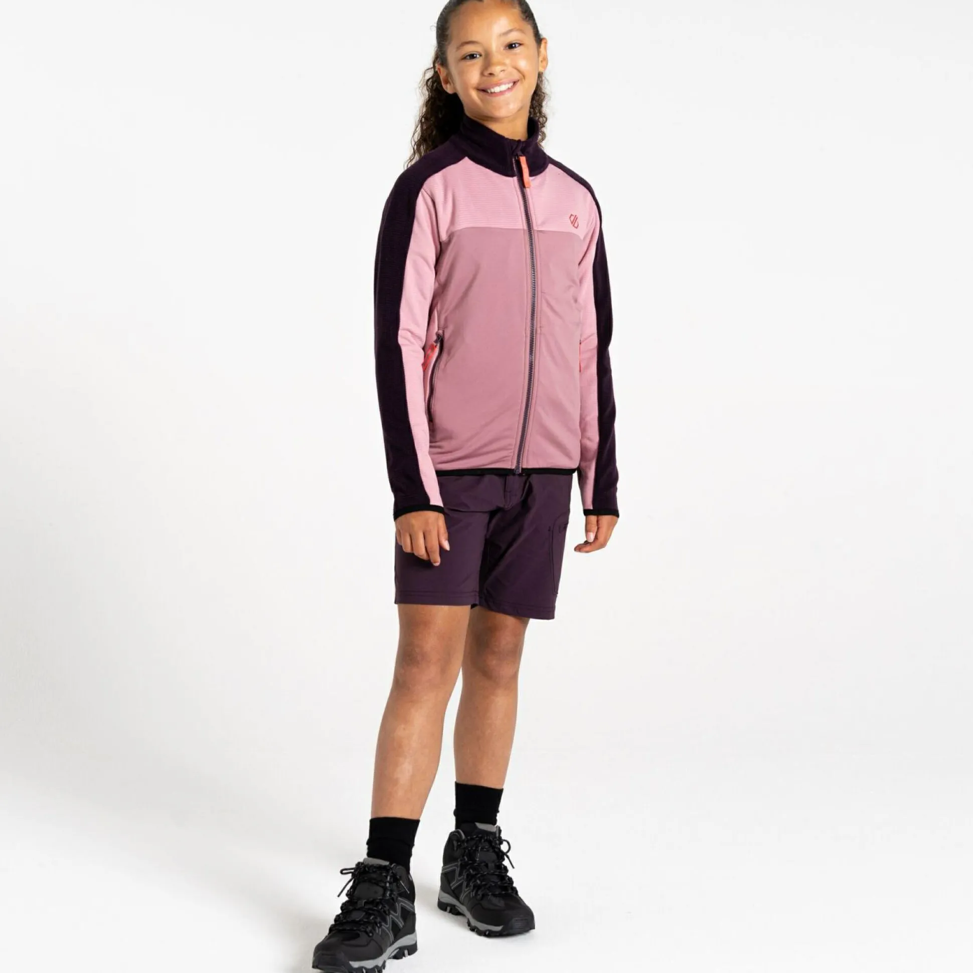 Dare 2b - Kids' Emergent IV Stretch Midlayer | Deep Plum
