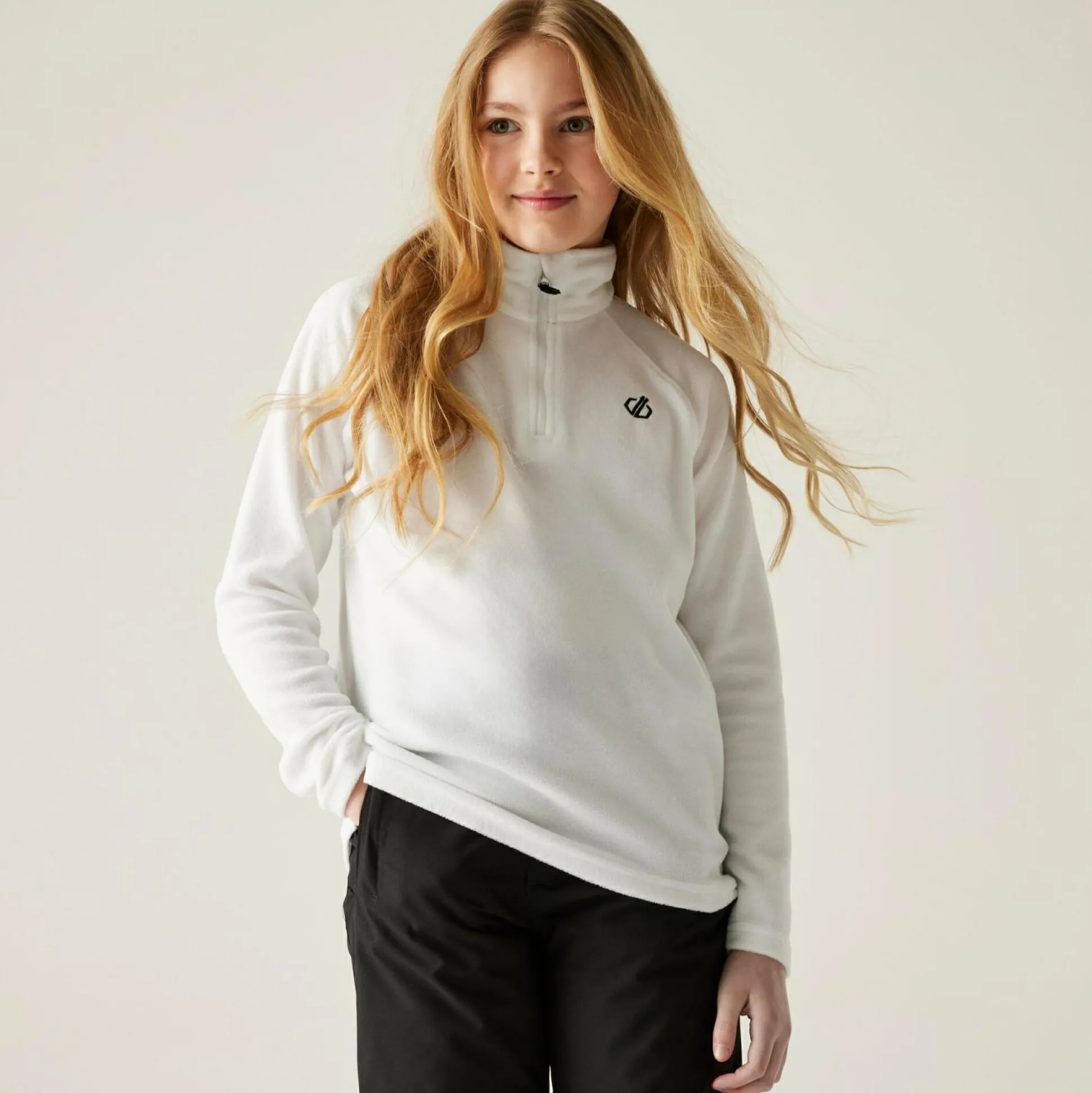 Dare 2b - Kids' Freehand Half Zip Fleece | White