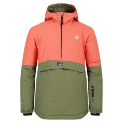 Dare 2b - Kids' Freehand Overhead Ski Jacket | Orange Rust Green