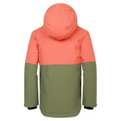 Dare 2b - Kids' Freehand Overhead Ski Jacket | Orange Rust Green