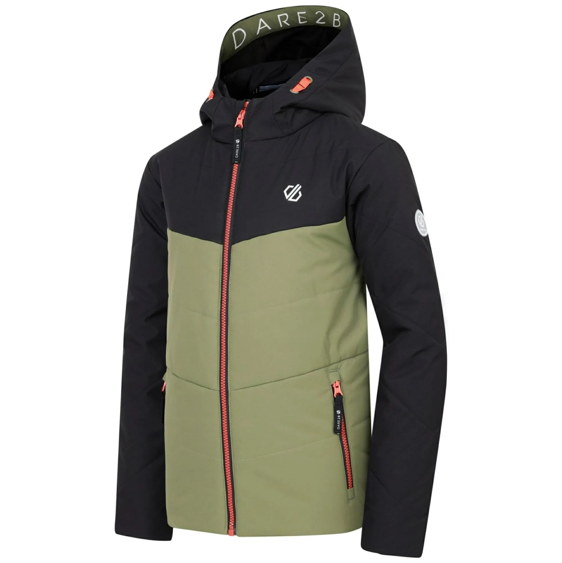 Dare 2b - Kids' Jolly Puffer Jacket | Black Olivine Green