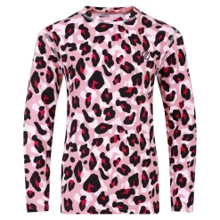 Dare 2b - Kids' Pow II Baselayer Set | Dusty Rose Cheetah Print