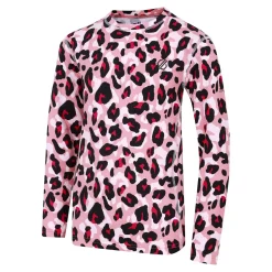 Dare 2b - Kids' Pow II Baselayer Set | Dusty Rose Cheetah Print
