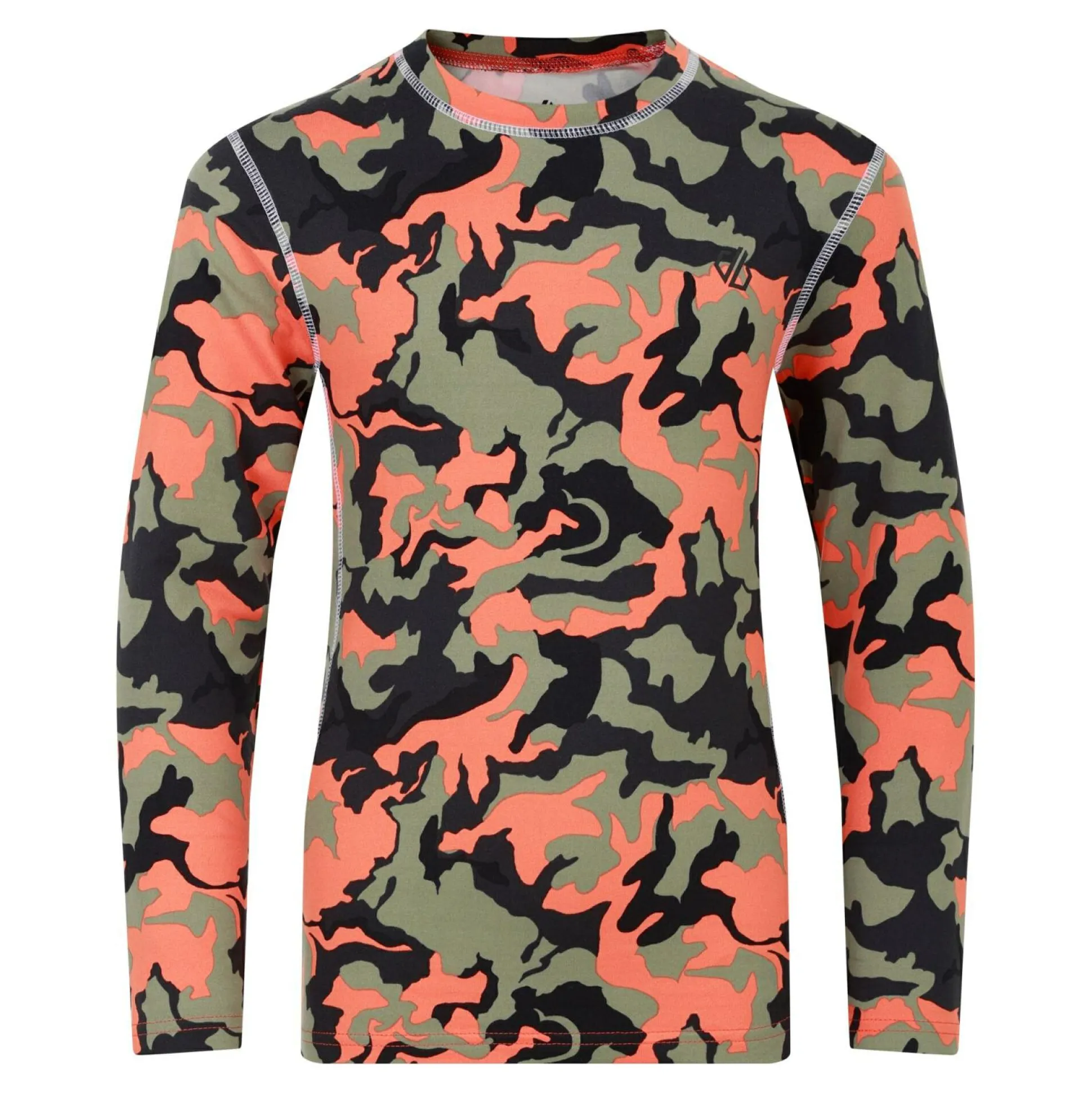 Dare 2b - Kids' Pow II Baselayer Set | Rusty Orange Camo Print