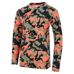 Dare 2b - Kids' Pow II Baselayer Set | Rusty Orange Camo Print
