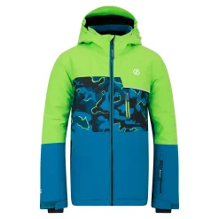 Dare 2b - Kids' Traverse II Ski Jacket | Green Blue Camo Print