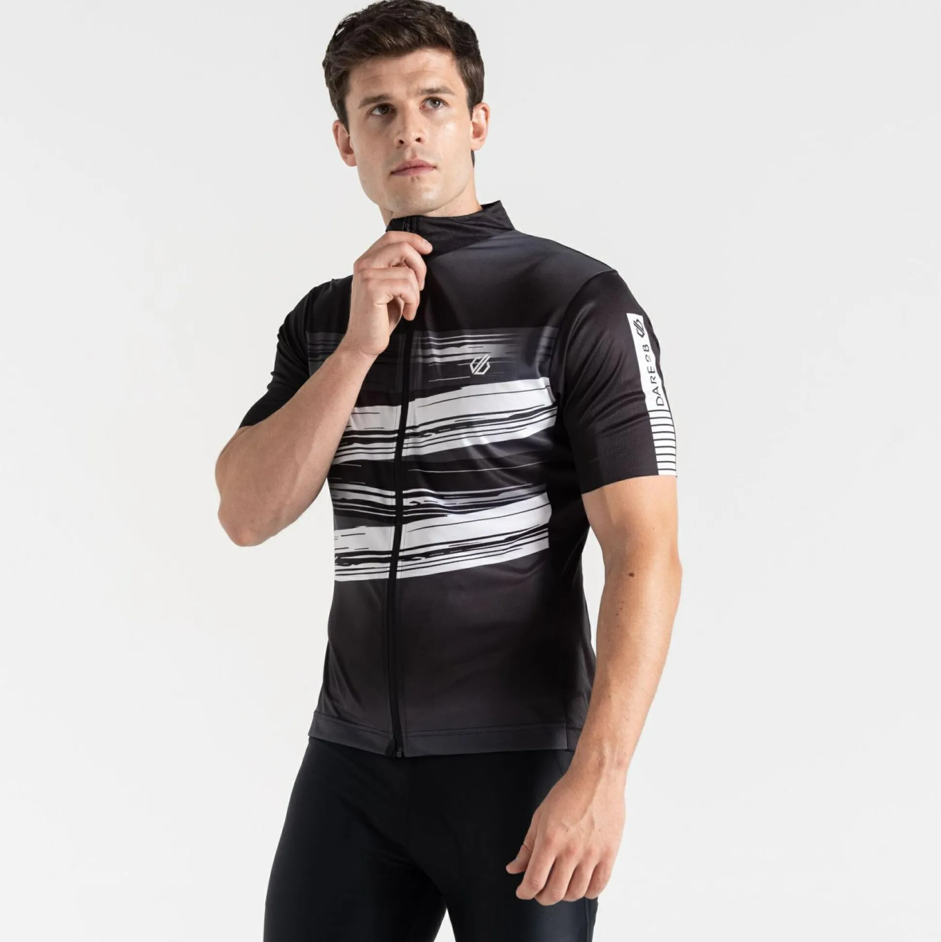 Dare 2b - Men's AEP Pedal Short Sleeve Jersey | Black Tread Print
