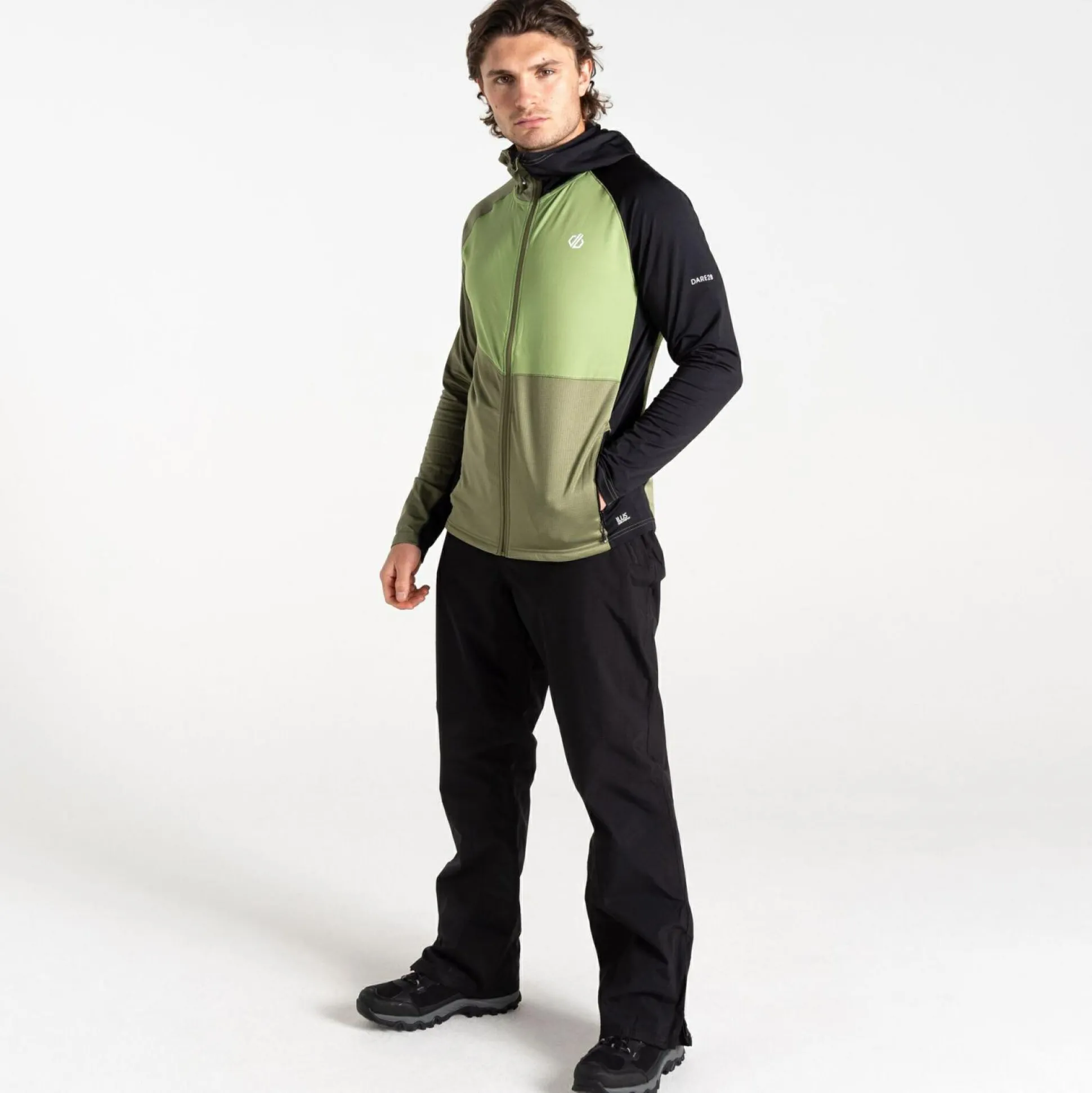 Dare 2b - Men's Assimilate II Core Stretch Midlayer | Olivine Green Black