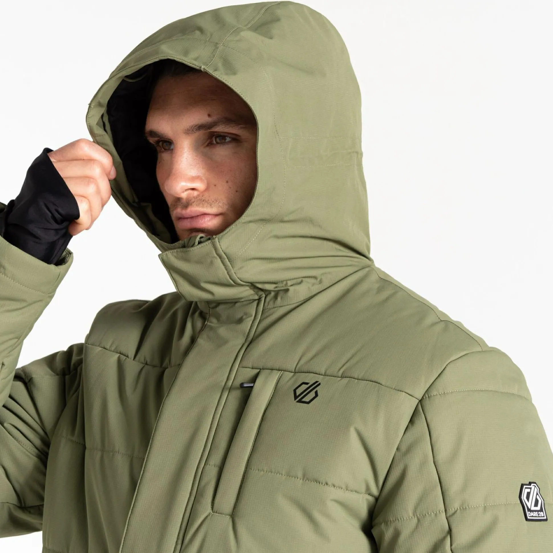 Dare 2b - Men's Camber Baffled Ski Jacket | Olivine Green