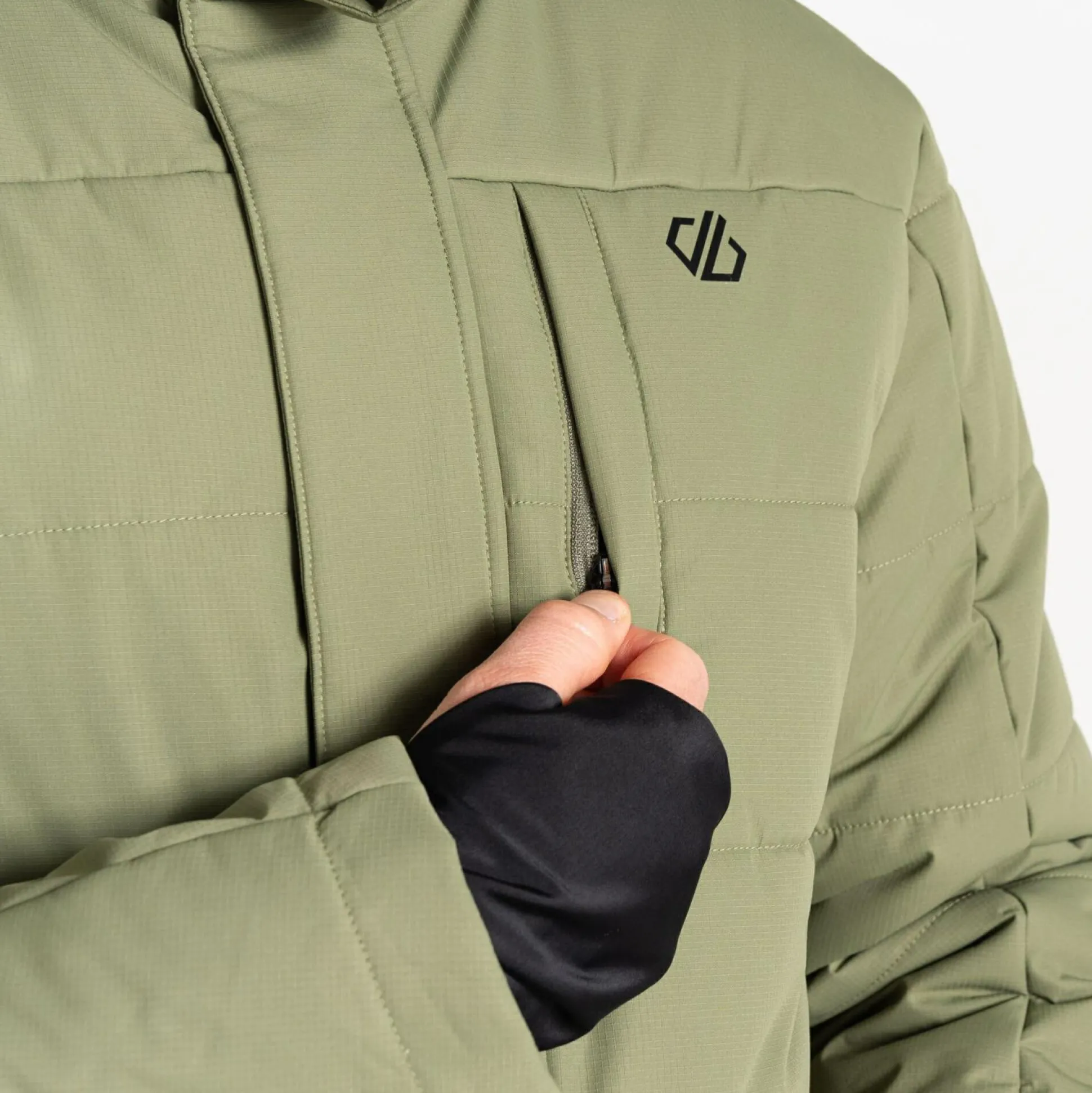 Dare 2b - Men's Camber Baffled Ski Jacket | Olivine Green