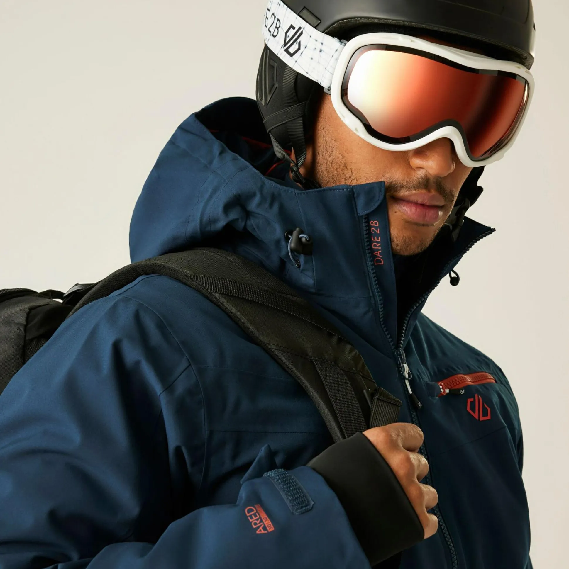 Dare 2b - Men's Eagle II Ski Jacket | Moonlight Denim Orange
