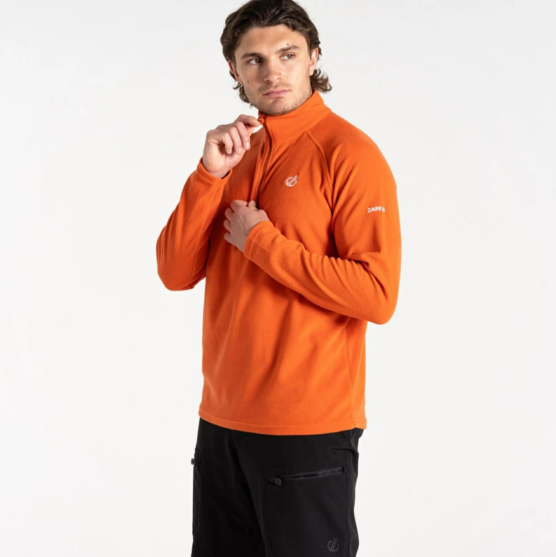 Dare 2b - Men's Freethink II Half Zip Fleece | Orange Rust