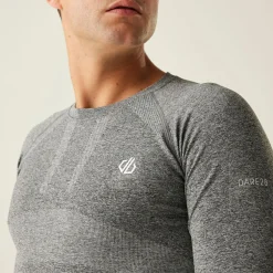 Dare 2b - Men's In The Zone II Long Sleeved Base Layer Top | Charcoal Grey Marl