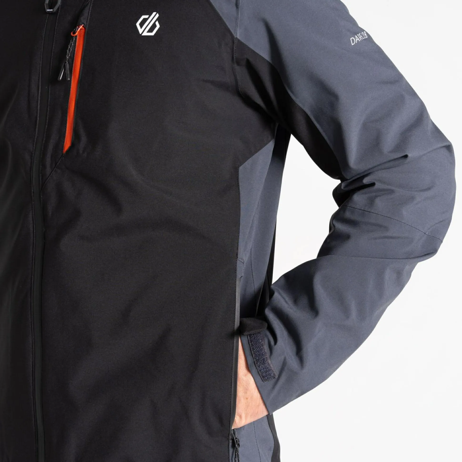 Dare 2b - Men's Mountain Series Waterproof Jacket | Black Ebony Grey