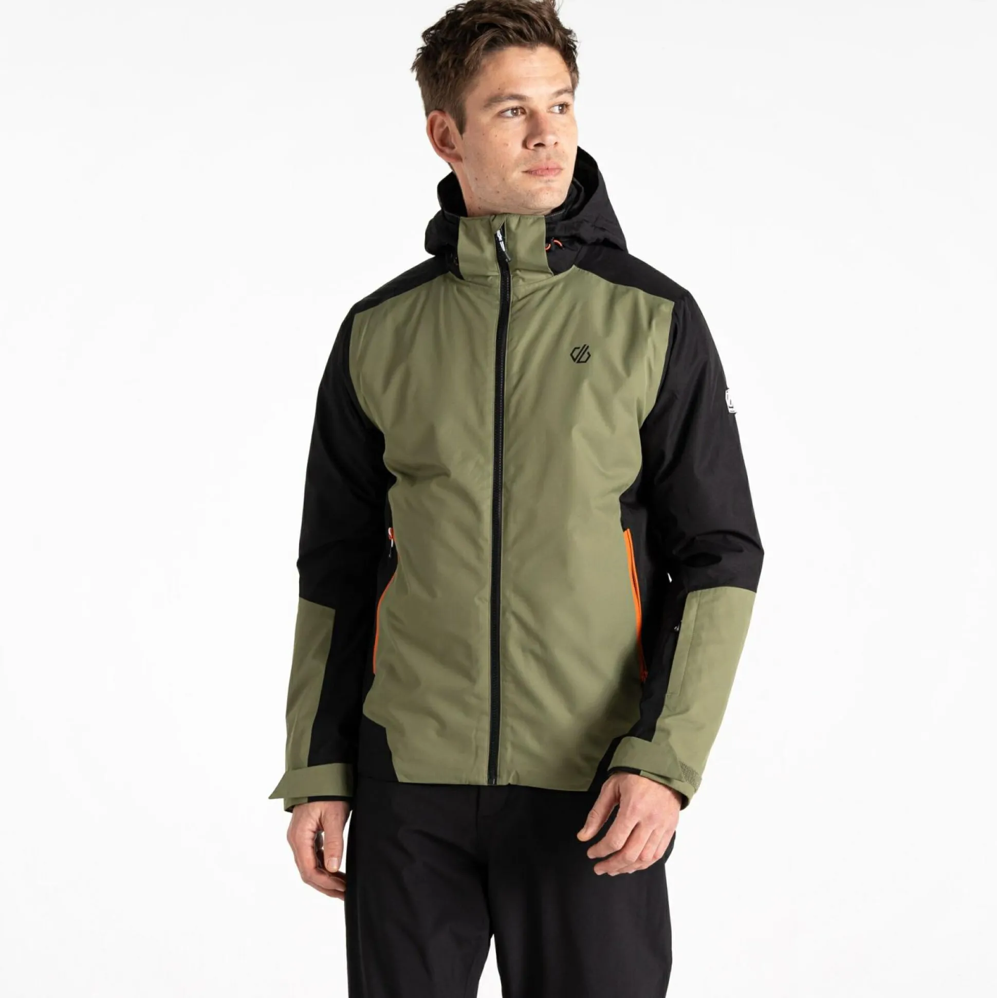 Dare 2b - Men's Precision II Ski Jacket | Black Olivine Green