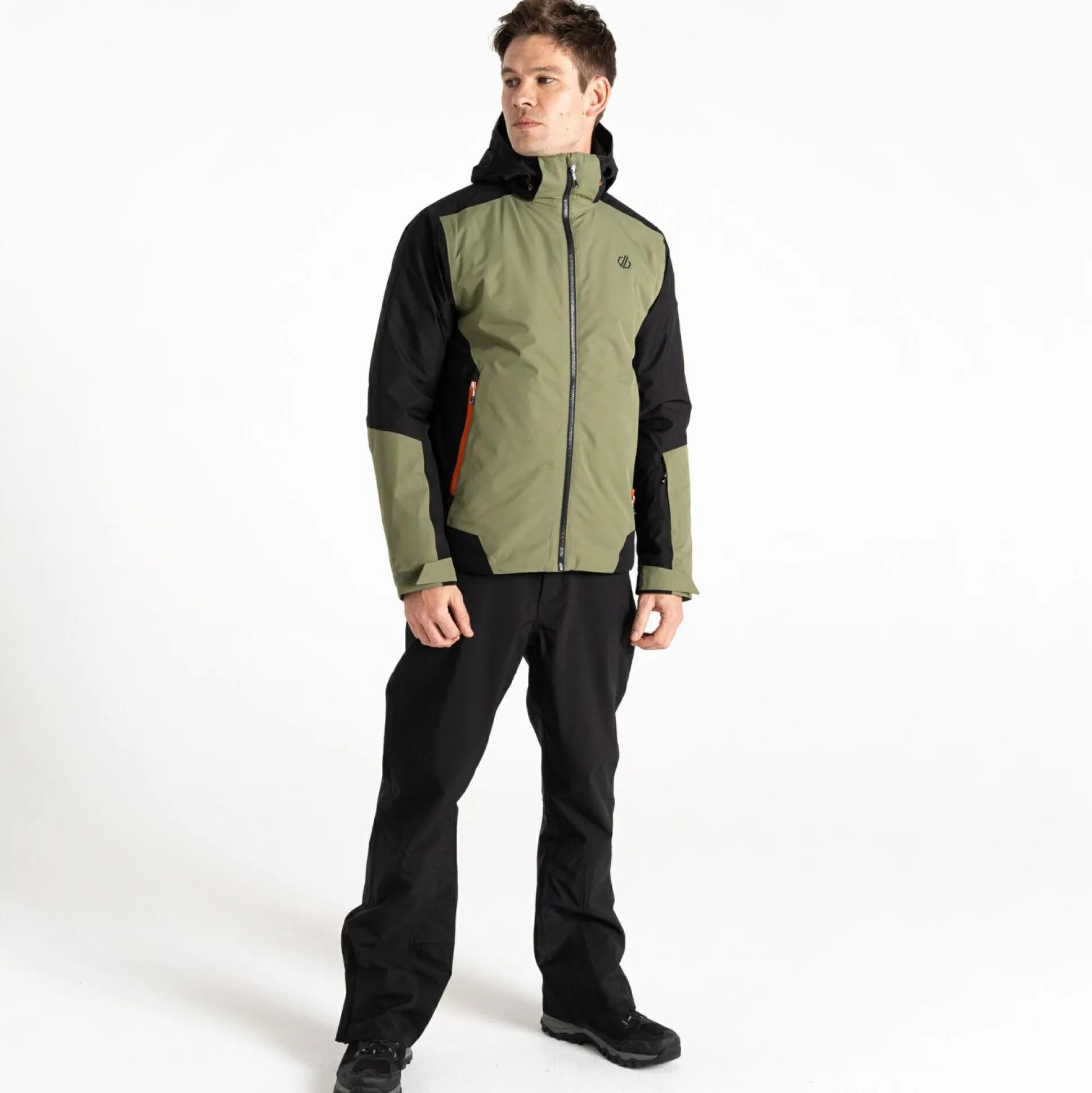 Dare 2b - Men's Precision II Ski Jacket | Black Olivine Green