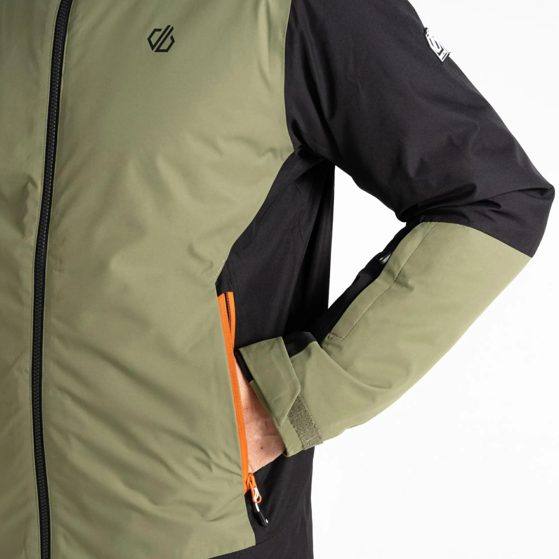 Dare 2b - Men's Precision II Ski Jacket | Black Olivine Green