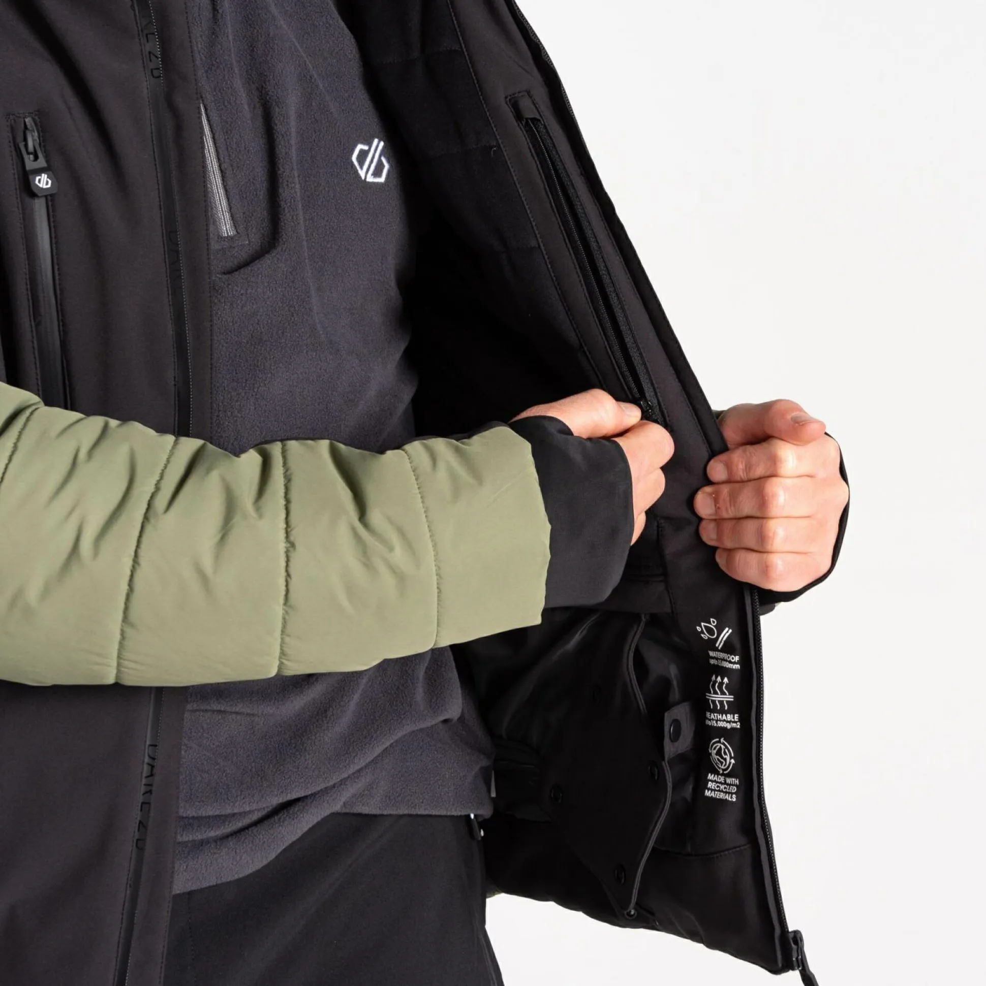 Dare 2b - Men's Speed II Ski Jacket | Olivine Green Black