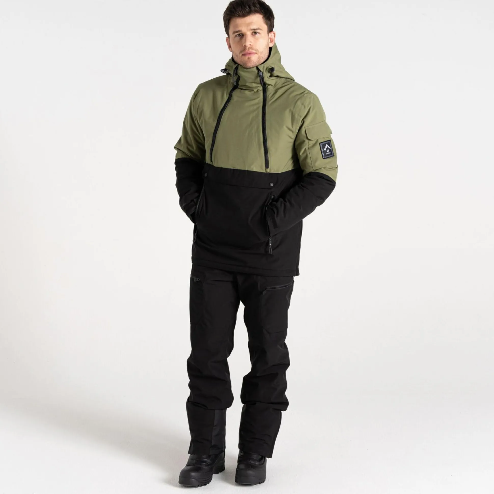 Dare 2b - Men's T-Bar Overhead Ski Jacket | Olivine Green Black