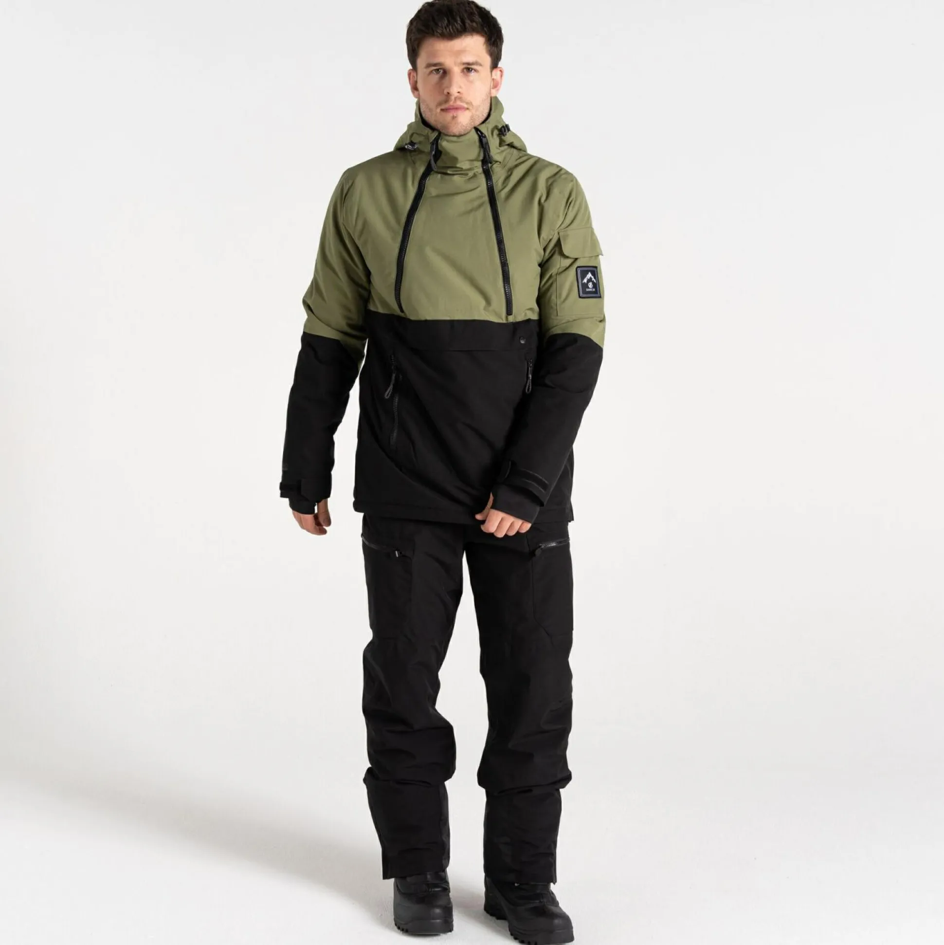 Dare 2b - Men's T-Bar Overhead Ski Jacket | Olivine Green Black