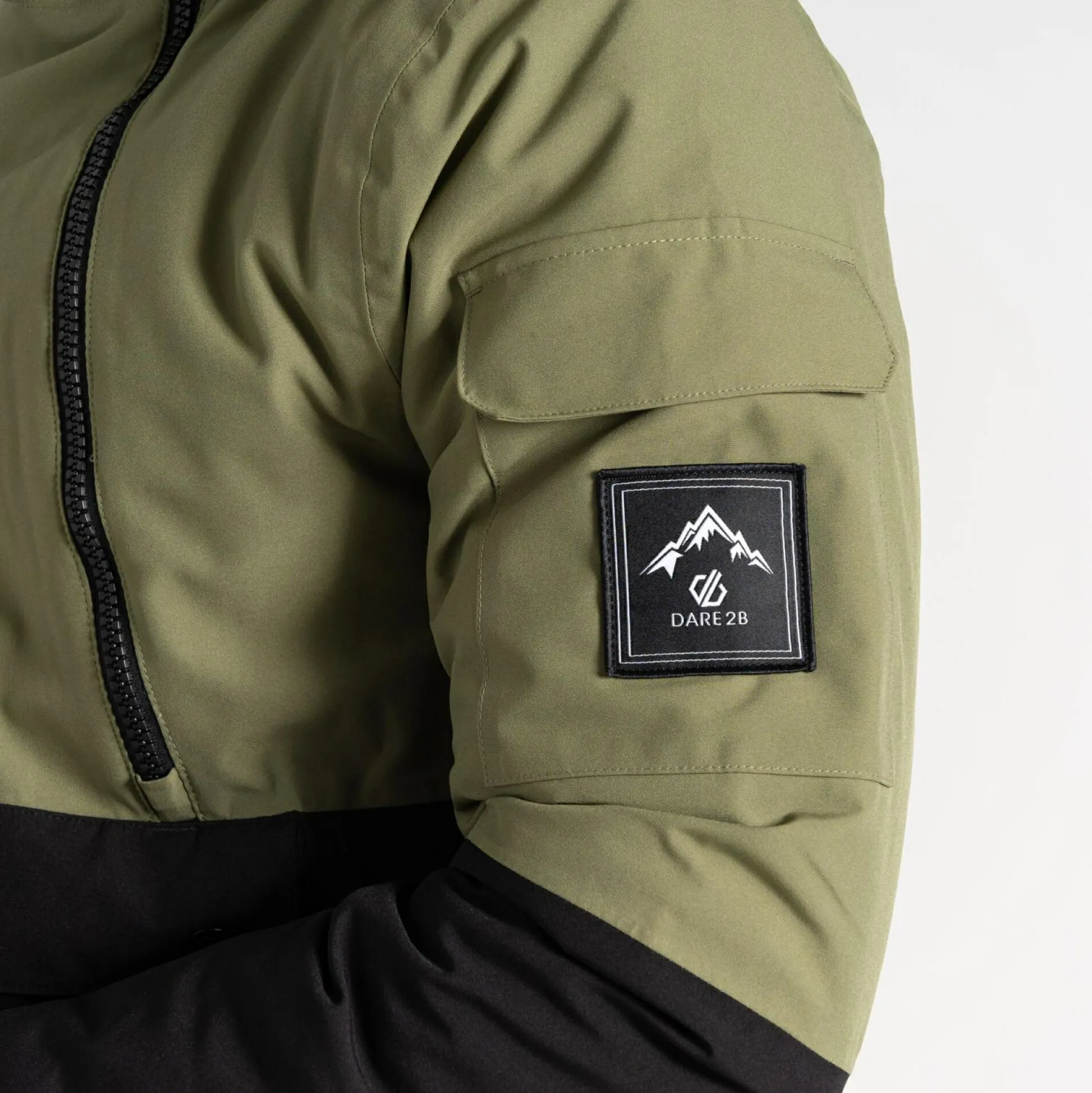 Dare 2b - Men's T-Bar Overhead Ski Jacket | Olivine Green Black
