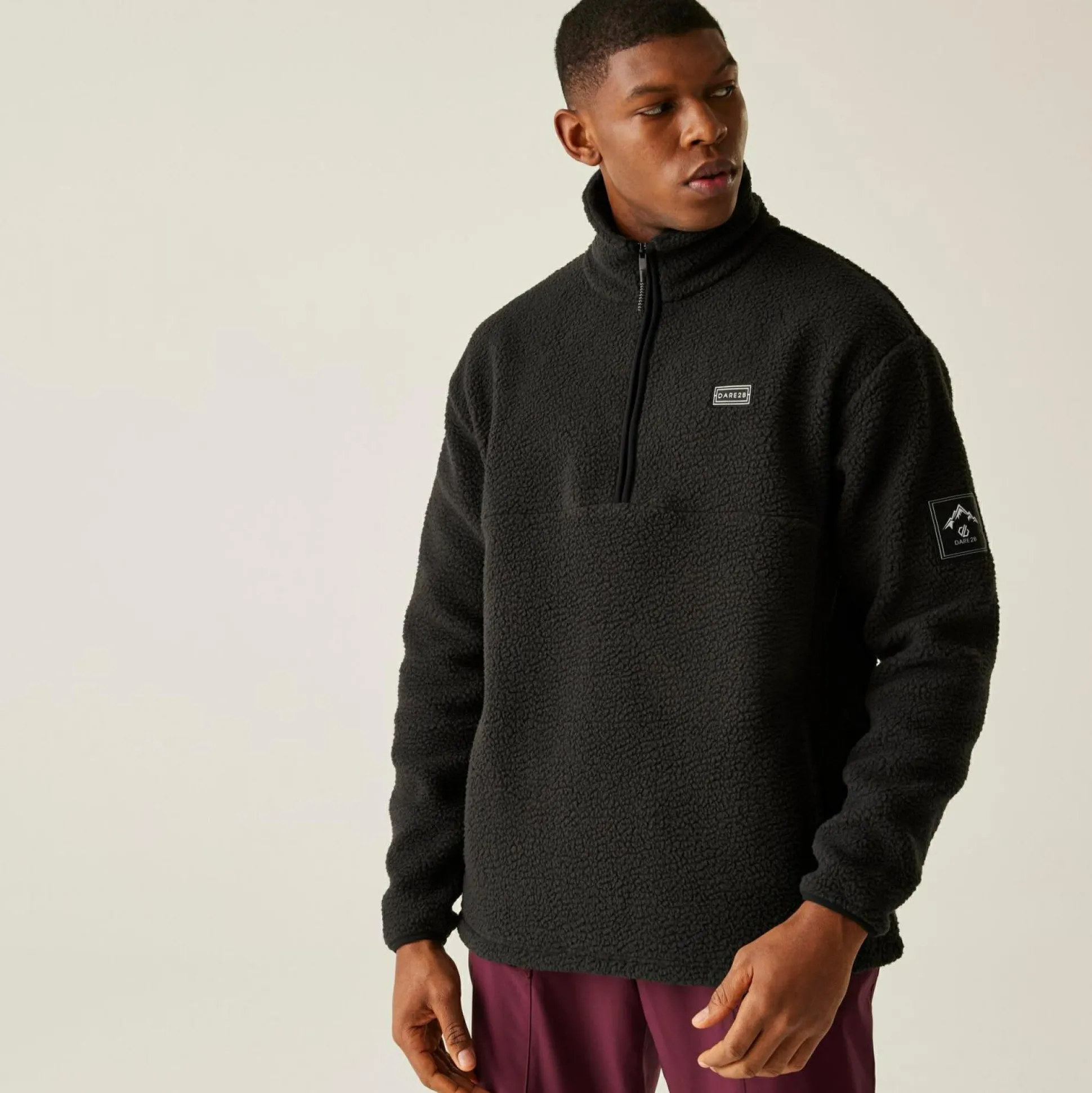 Dare 2b - Men's Twin Tip Half Zip Fleece | Black