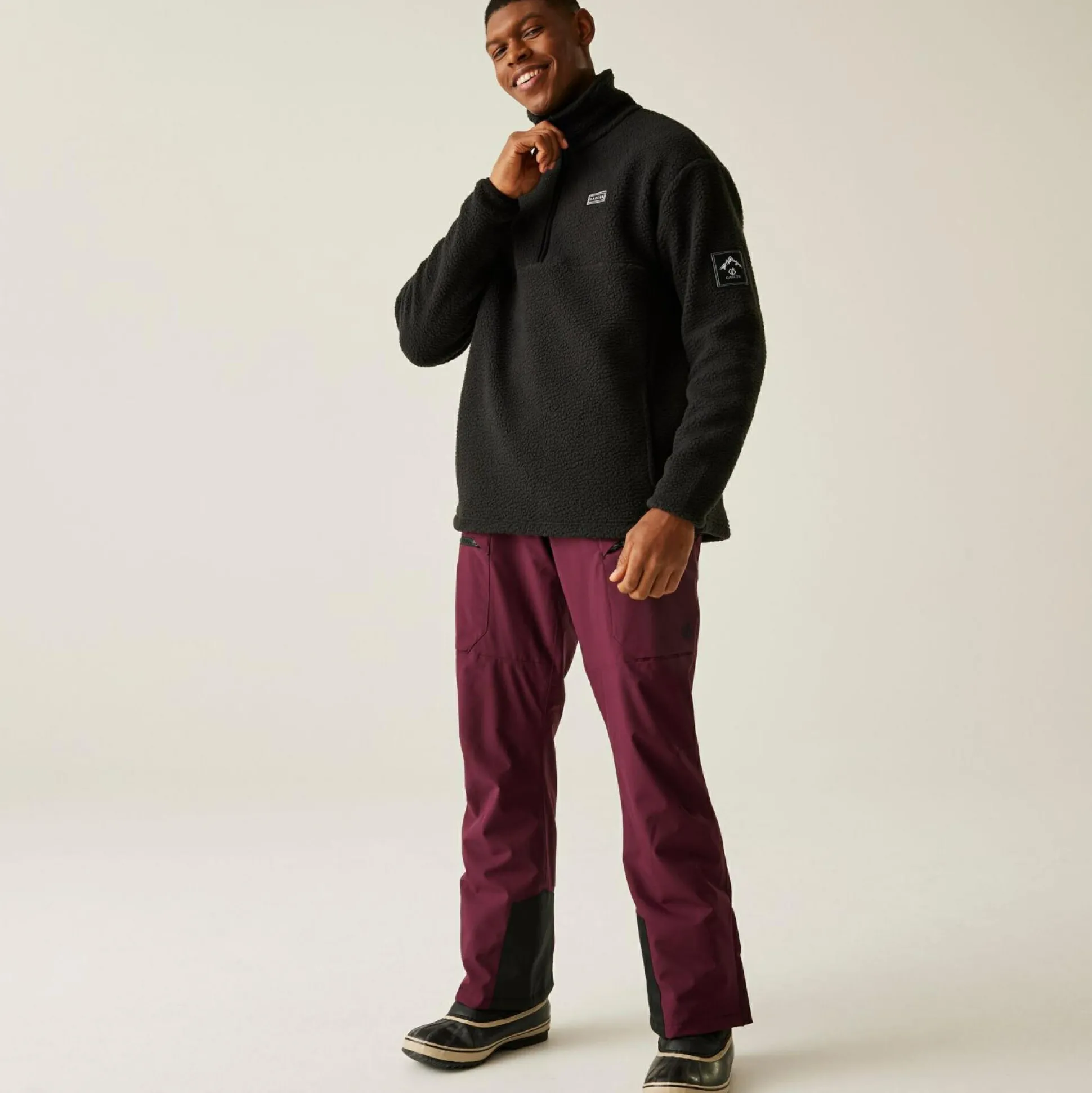 Dare 2b - Men's Twin Tip Half Zip Fleece | Black