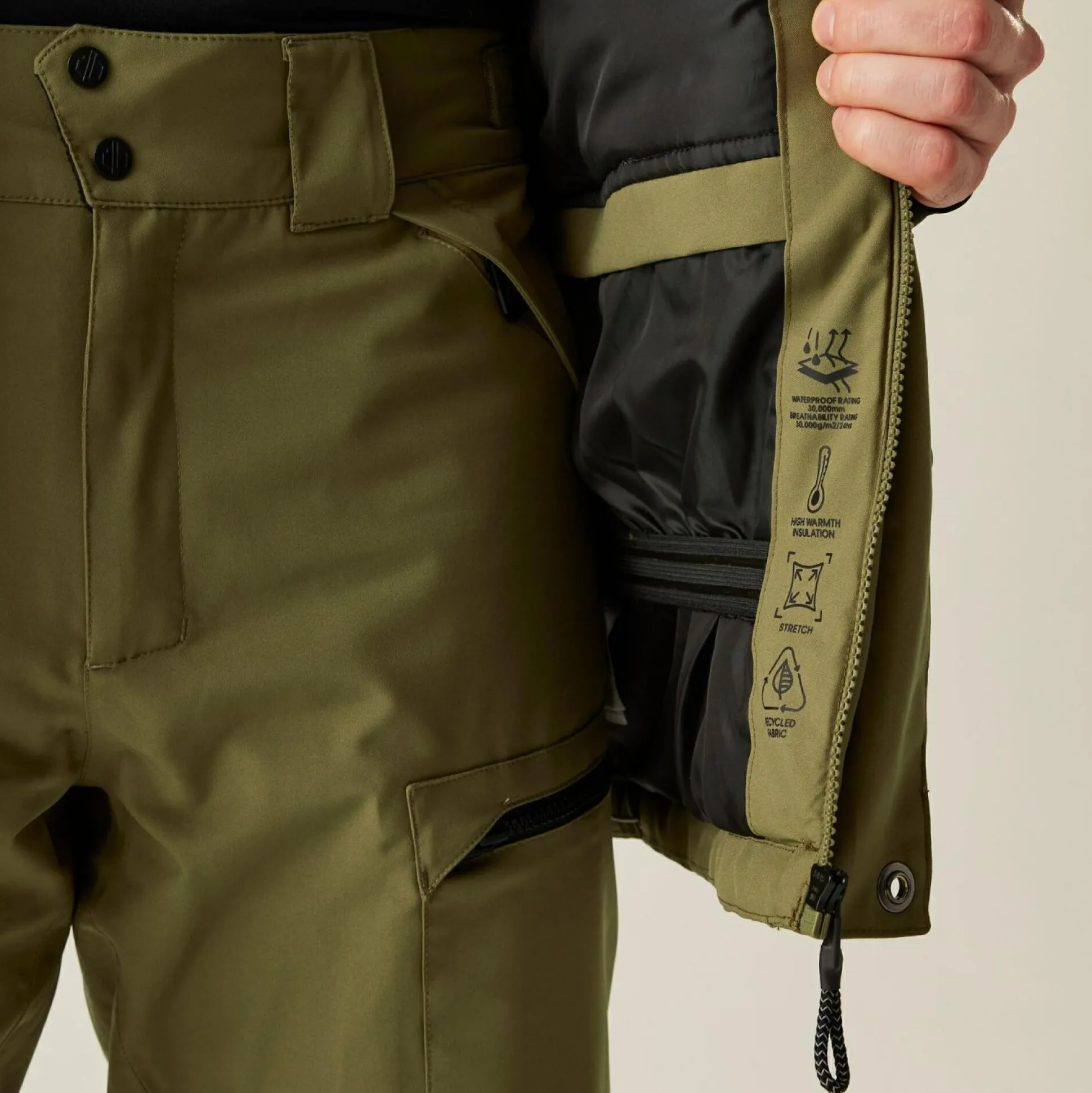 Dare 2b - Men's Twin Tip Ski Jacket | Olive Green