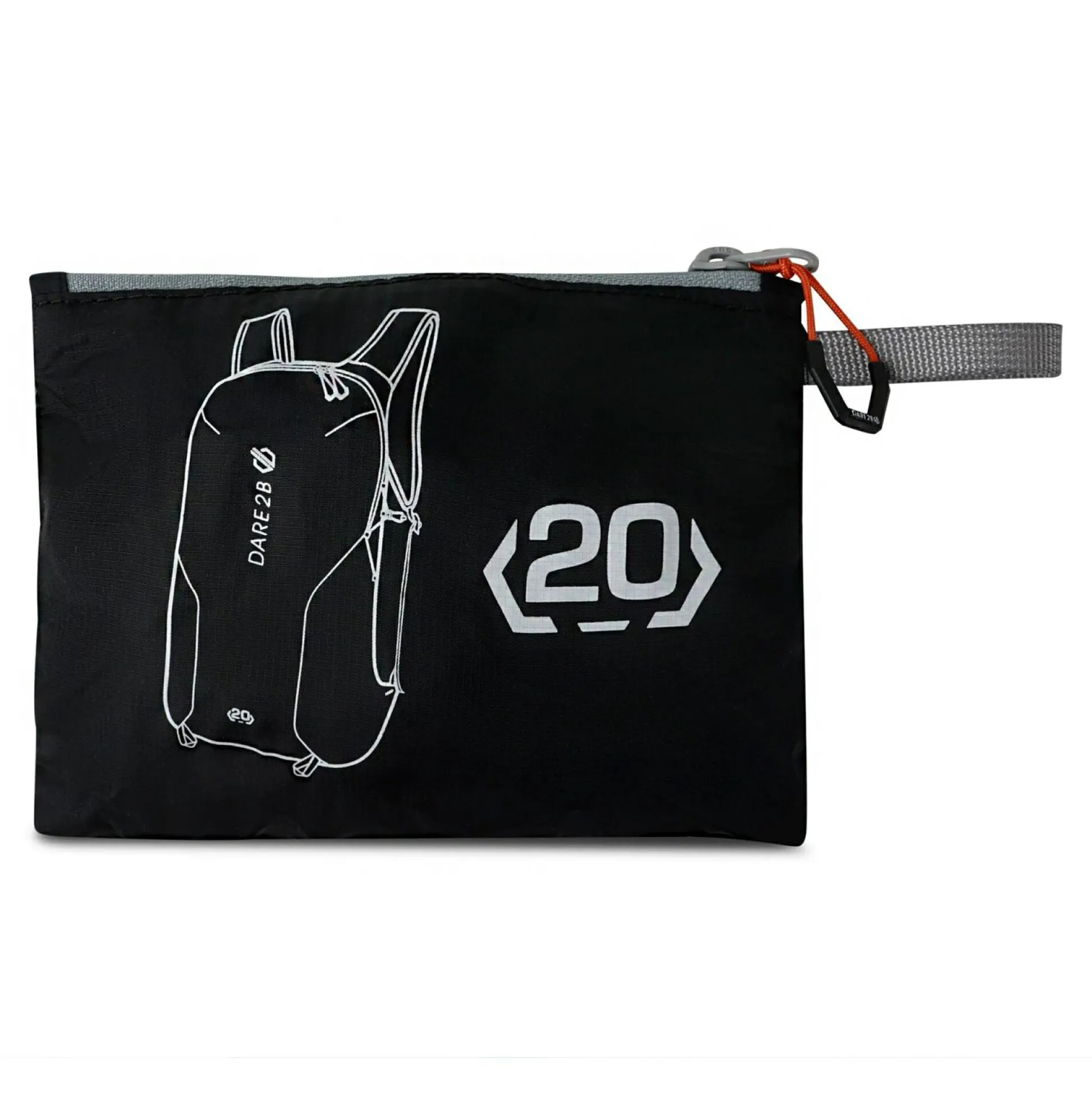 Dare 2b - Unisex Packaway 20L Rucksack | Lead Grey