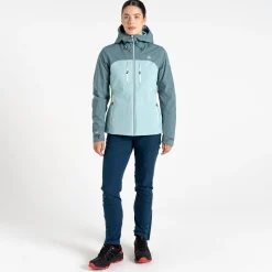 Dare 2b - Women's Diverging Waterproof Jacket | Element Grey & Aquifer