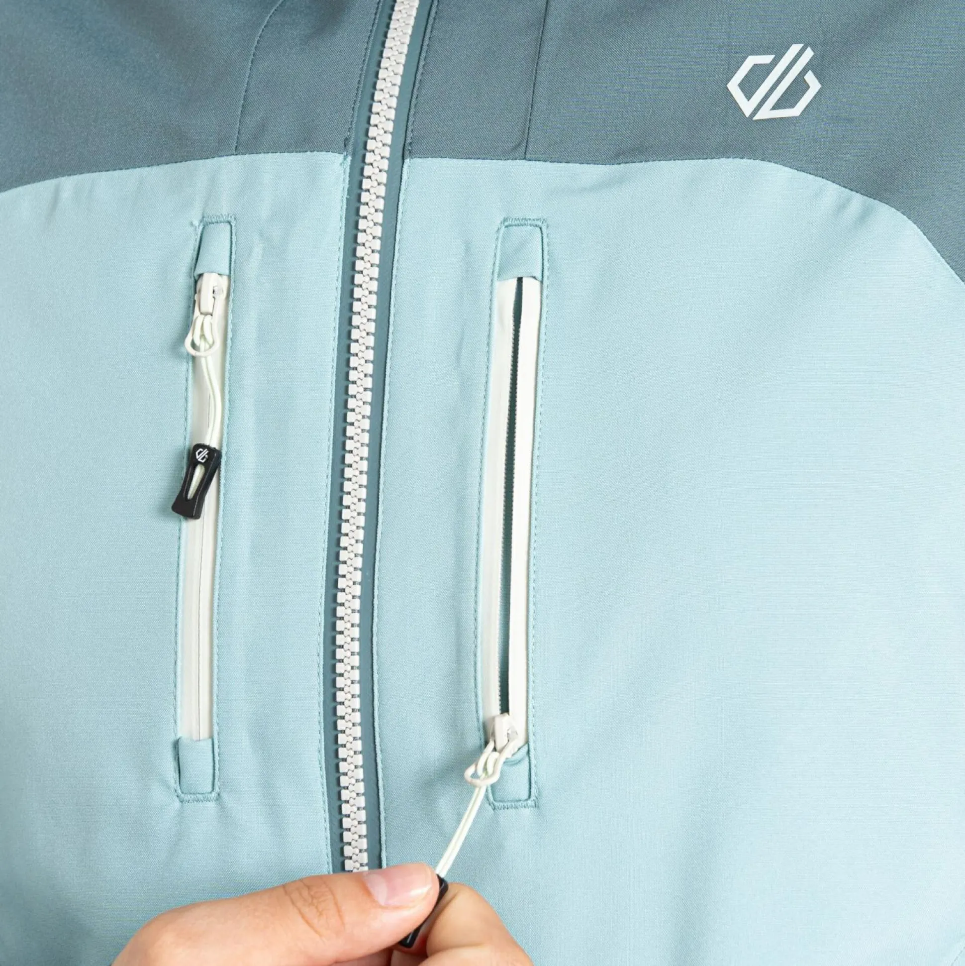 Dare 2b - Women's Diverging Waterproof Jacket | Element Grey & Aquifer