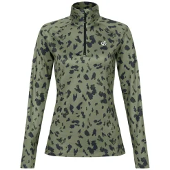 Dare 2b - Women's Divulge Lightweight Core Stretch Midlayer | Olivine Green Dash Print