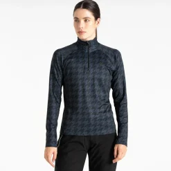 Dare 2b - Women's Divulge Lightweight Core Stretch Midlayer | Black Dogtooth Print