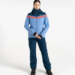 Dare 2b - Women's Flurry Ski Jacket | Hydrangea Blue Red