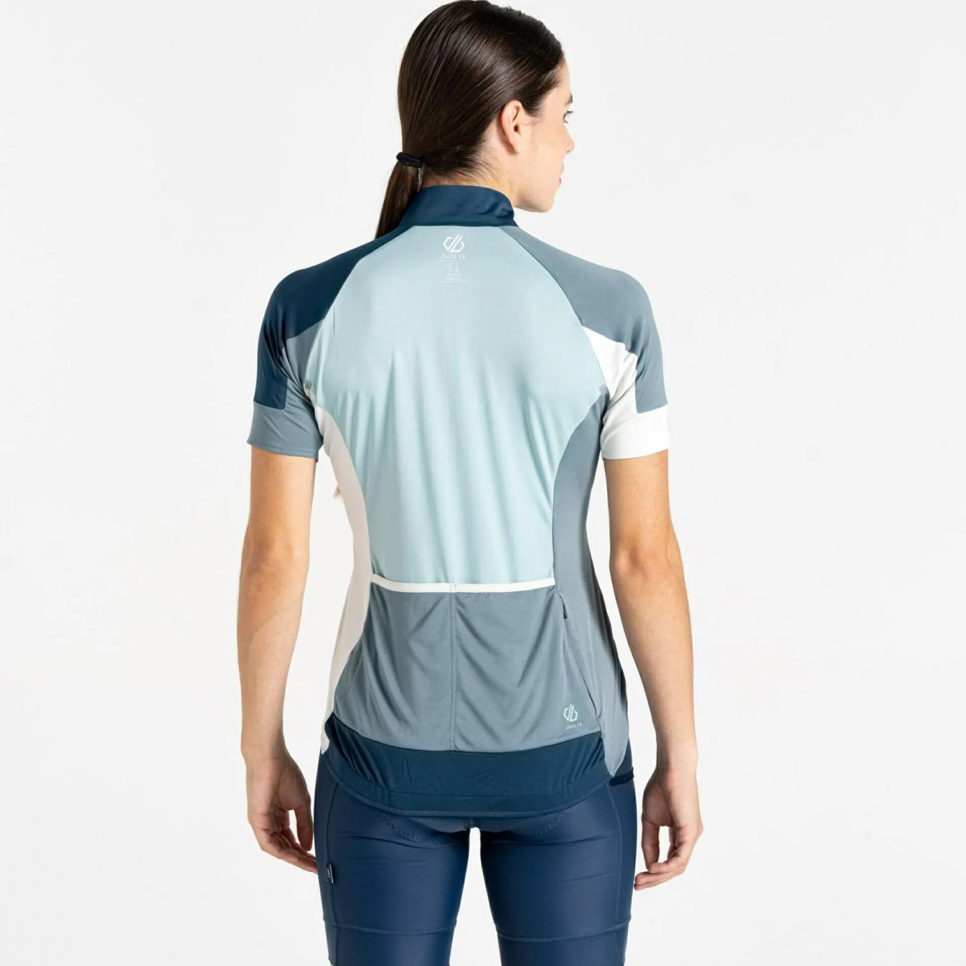 Dare 2b - Women's Flutter Jersey | Element Grey & Aquifer