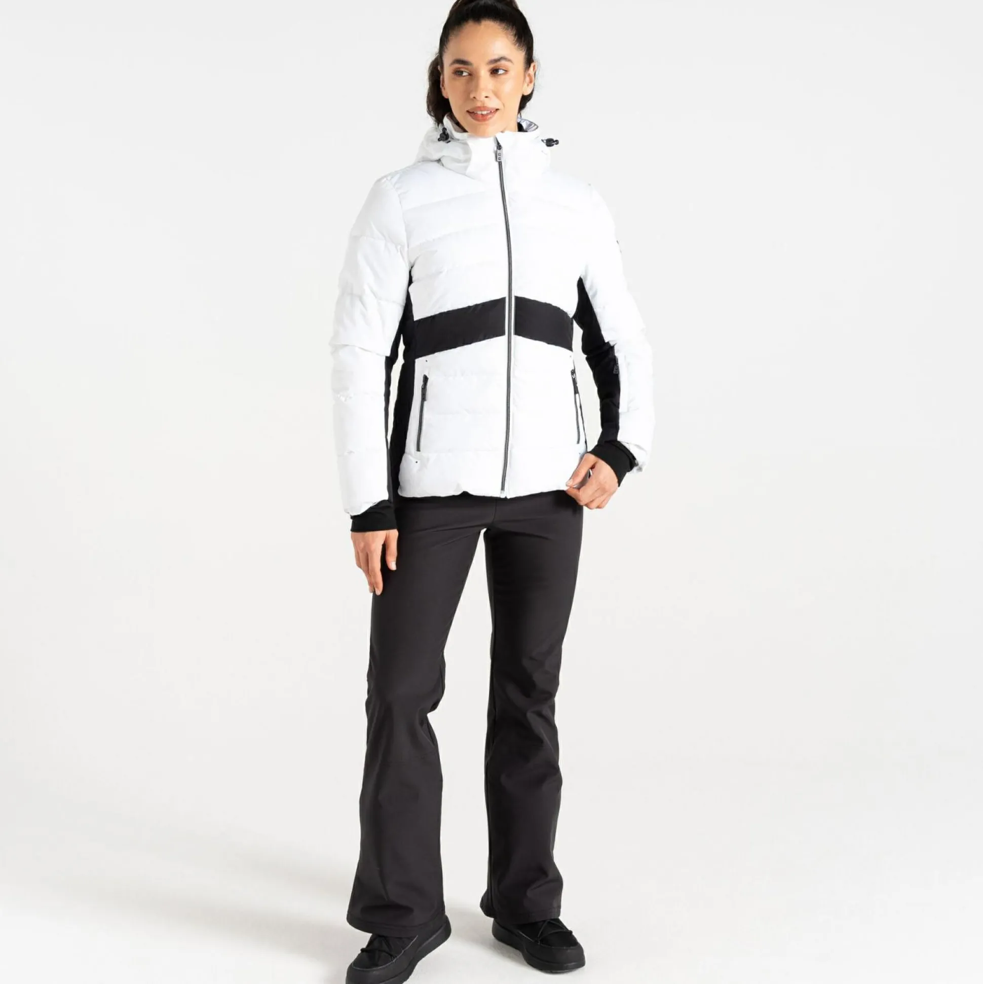 Dare 2b - Women's Glacial Ski Jacket | White Black