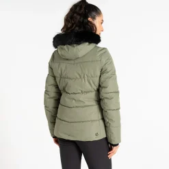 Dare 2b - Women's Glamourize V Baffled Ski Jacket | Olivine Green