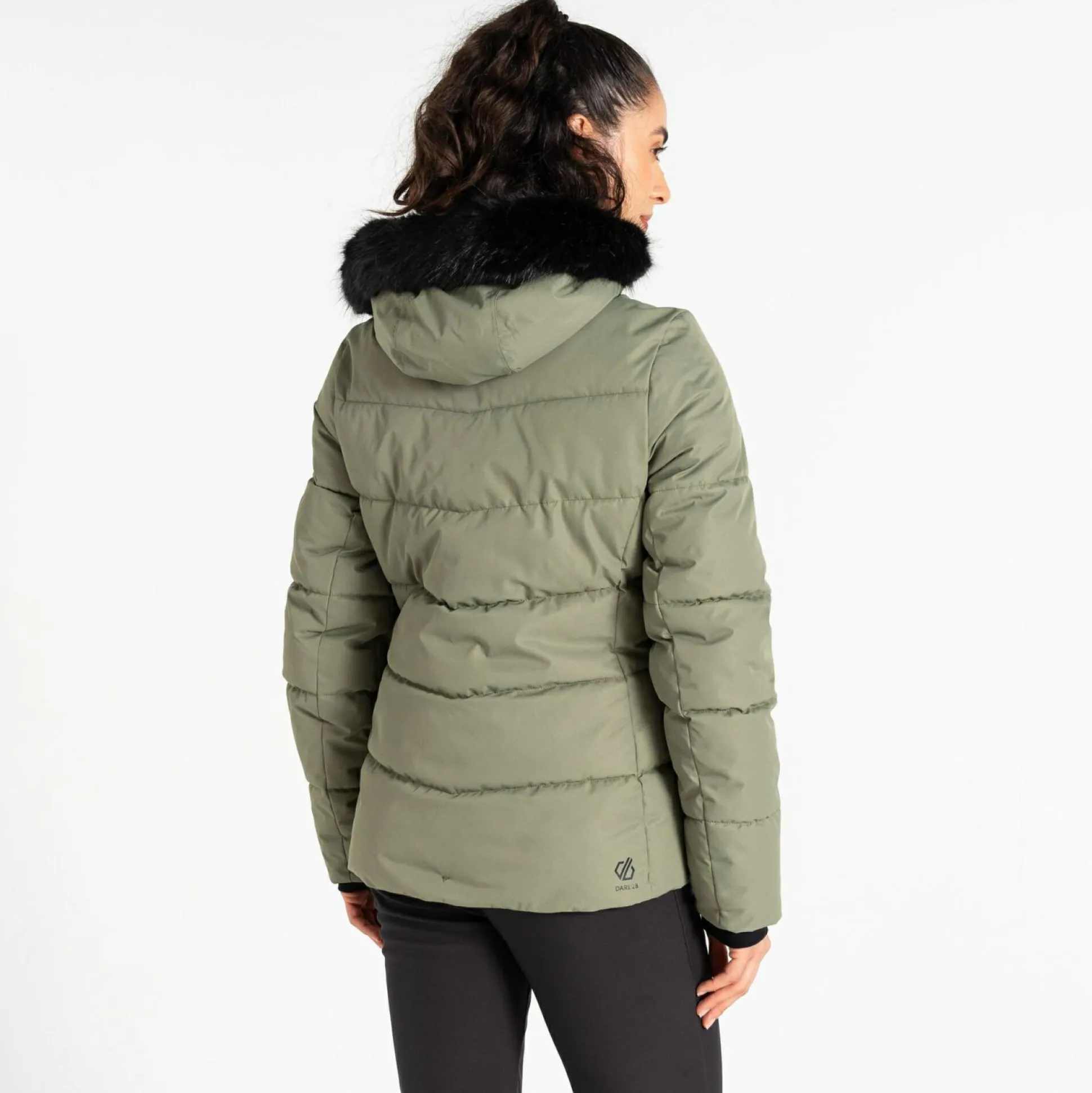 Dare 2b - Women's Glamourize V Baffled Ski Jacket | Olivine Green