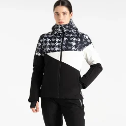 Dare 2b - Women's Ice III Ski Jacket | Black Dogtooth Print