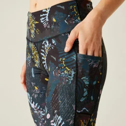 Dare 2b - Women's Influential II 3/4 Leggings | Black Energetic Print