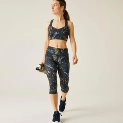 Dare 2b - Women's Influential II 3/4 Leggings | Black Energetic Print