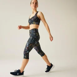 Dare 2b - Women's Influential II 3/4 Leggings | Black Energetic Print