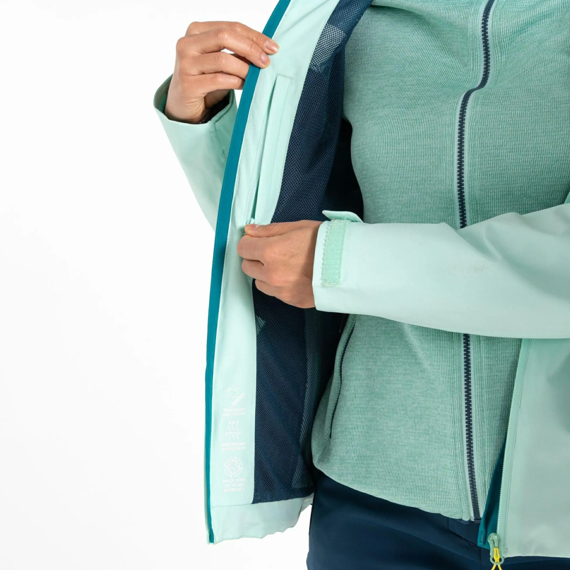 Dare 2b - Women's Mountain Series Waterproof Jacket | Kayaking Mint Green