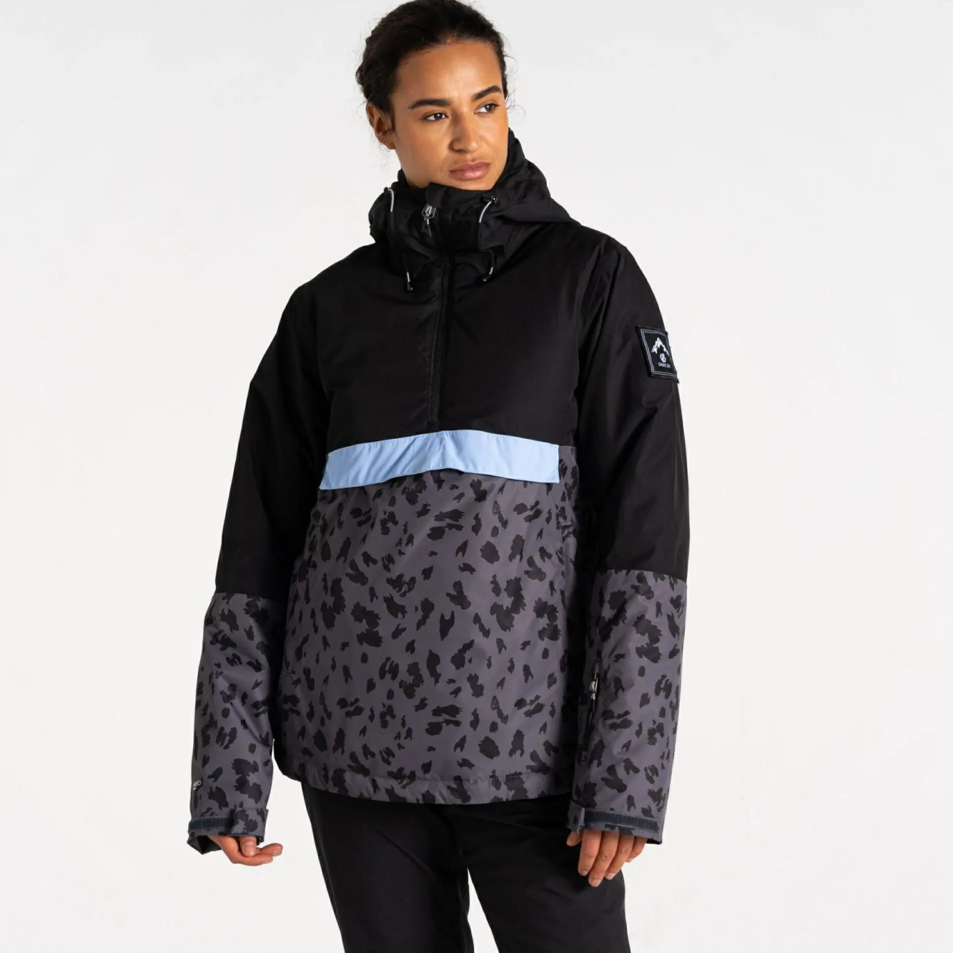 Dare 2b - Women's Snowburst Overhead Ski Jacket | Black Grey