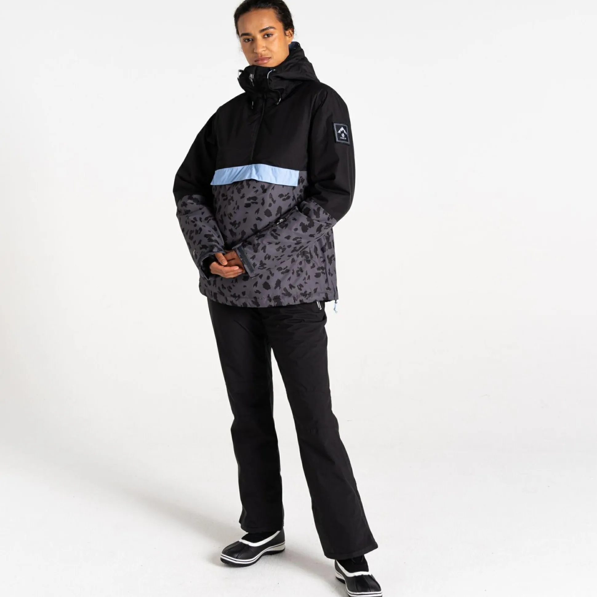 Dare 2b - Women's Snowburst Overhead Ski Jacket | Black Grey