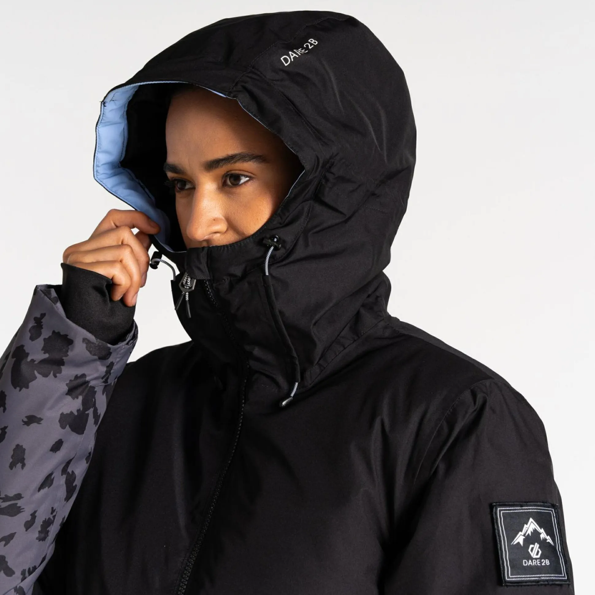 Dare 2b - Women's Snowburst Overhead Ski Jacket | Black Grey
