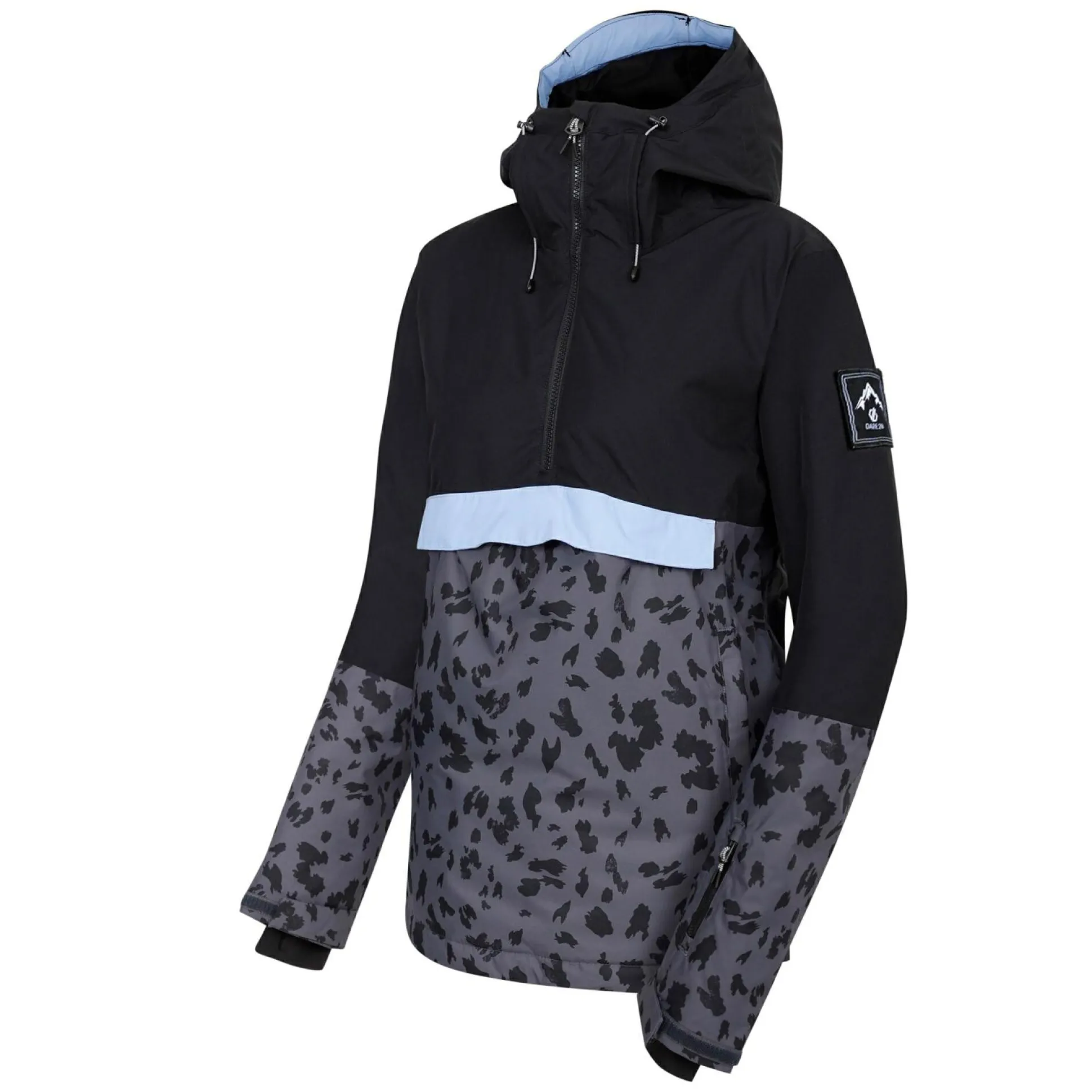 Dare 2b - Women's Snowburst Overhead Ski Jacket | Black Grey